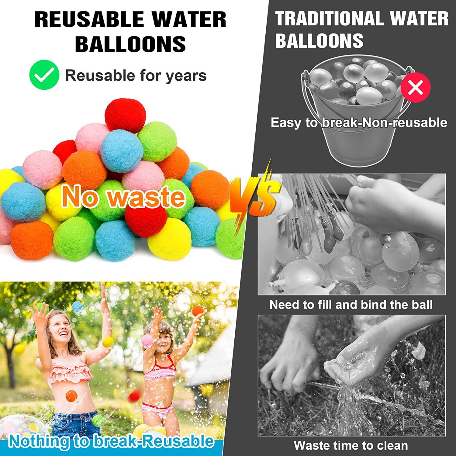 12/30/60 Uds. Globos de agua r - Kids Outdoor Pool reseña y precio