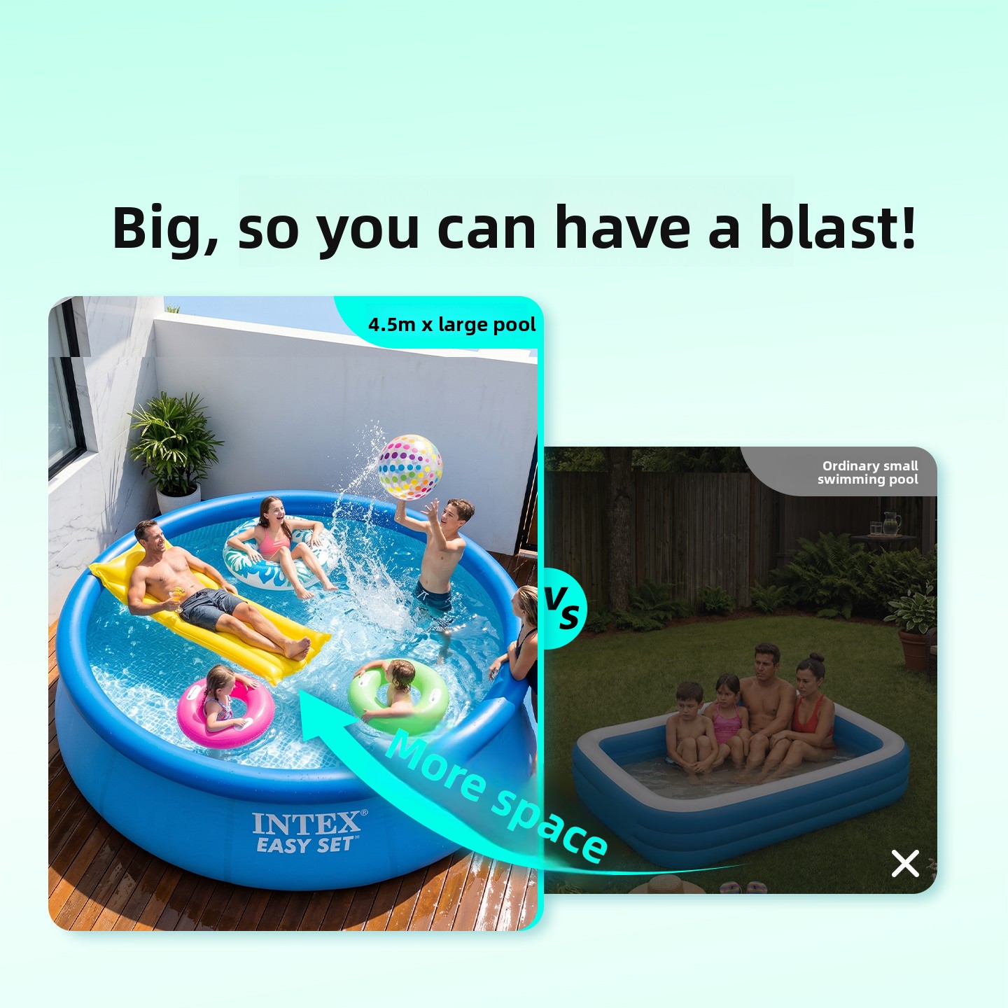 Piscina Familiar Inflable Extr - Kids Outdoor Water reseña y precio