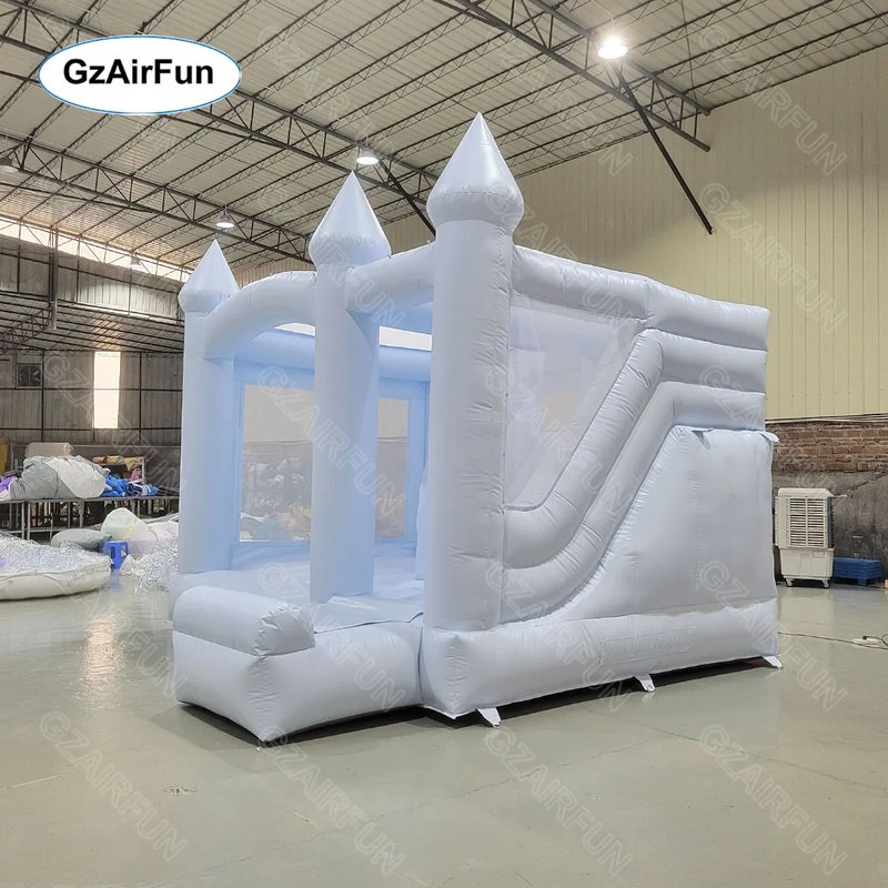 Castillo Inflable Blanco para  - Kids Outdoor House With Slide reseña y precio