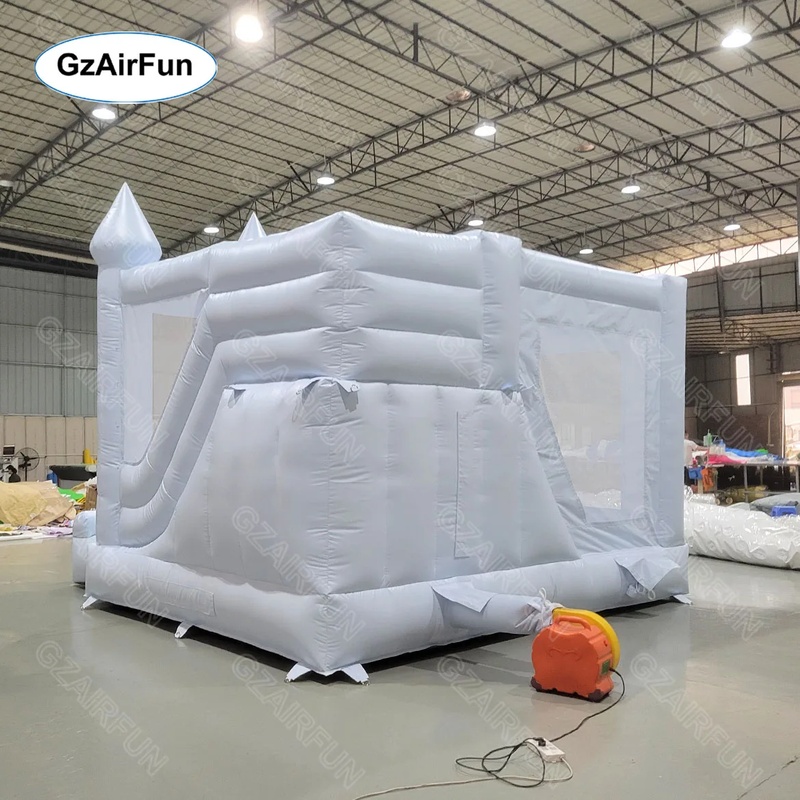 Castillo Inflable Blanco para  - Kids Outdoor House With Slide reseña y precio