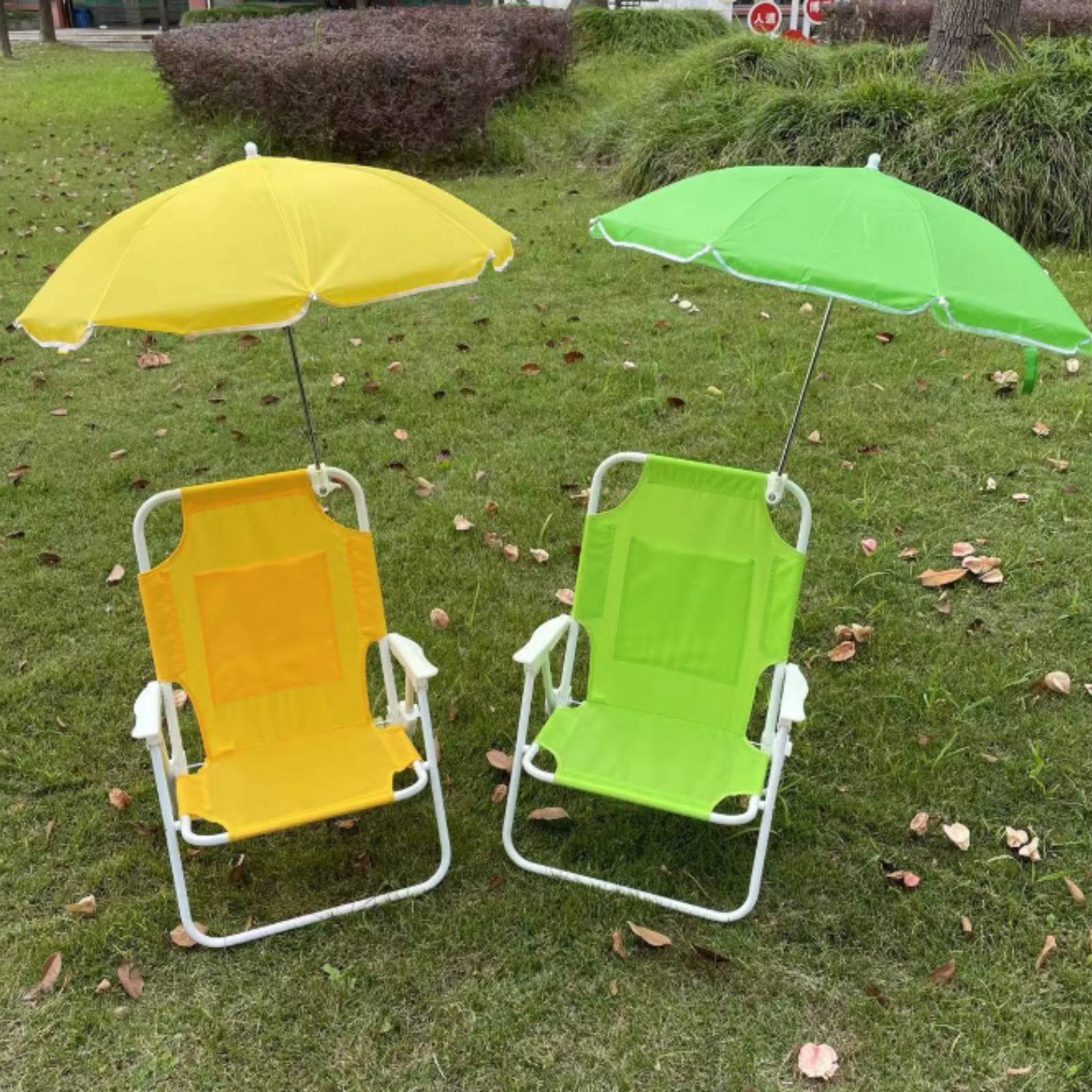 Silla de Playa Plegable con So - Kids Outdoor Umbrella Chair reseña y precio